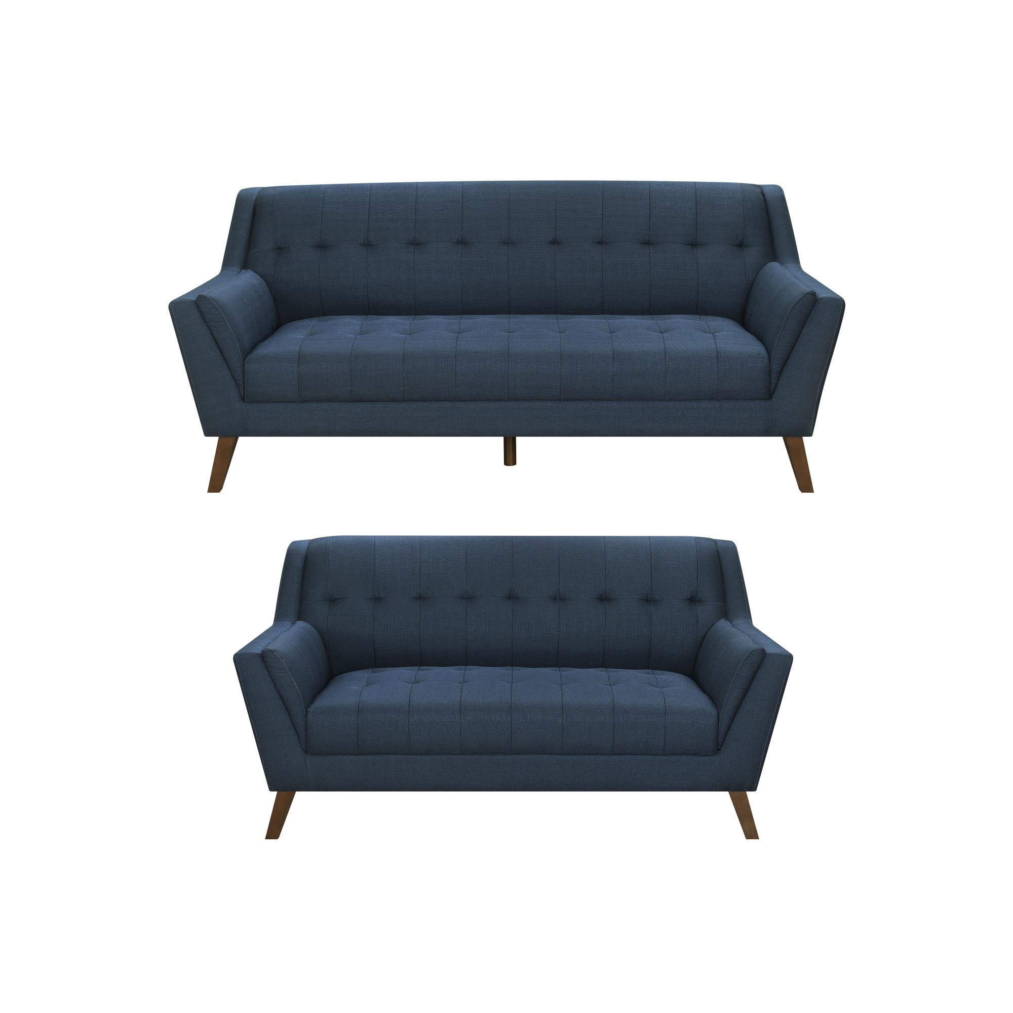 Rent to Own Emerald 2 Piece Sofa & Loveseat Navy at Aaron's